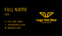 Tech Cyberspace Wings Business Card Image Preview