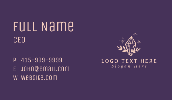 Shiny Luxe Diamond Business Card Design Image Preview