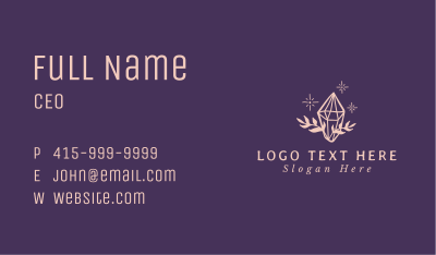 Shiny Luxe Diamond Business Card Image Preview
