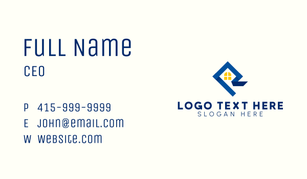 Realty Roofing Letter R  Business Card Design Image Preview