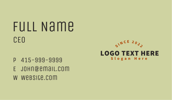 Industrial Business Wordmark Business Card Design Image Preview