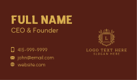 Gold Crown Shield Business Card Image Preview