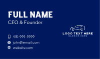 Shiny Car Drive Business Card Image Preview