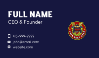 Demon Samurai Mask Business Card Image Preview