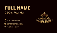 Premium Shield Crown Business Card Preview