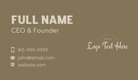 Classic Elegant Wordmark Business Card Image Preview