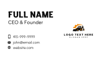 Construction Backhoe Heavy Equipment Business Card Image Preview