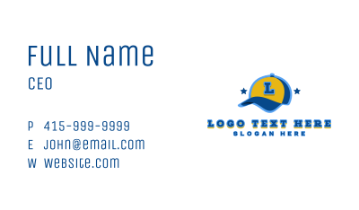 Baseball Cap Fashion Business Card Image Preview