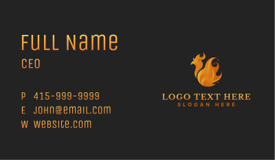 Chicken Fire Grill Business Card Image Preview