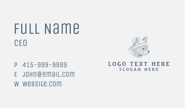 Veterinary Dog Shelter Business Card Design Image Preview