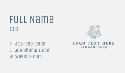 Veterinary Dog Shelter Business Card Image Preview