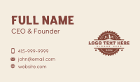 Tree Saw Lumber Business Card Image Preview