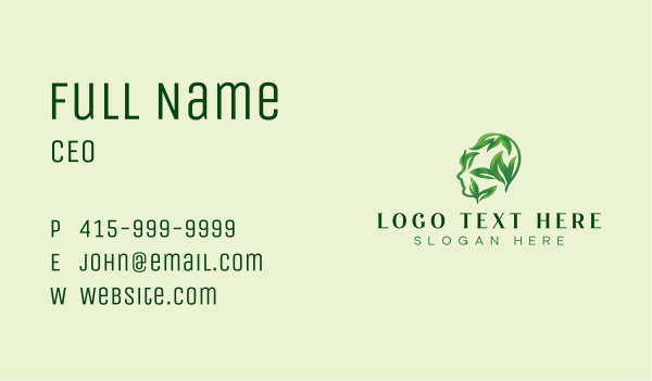 Health Leaf Therapy Business Card Design Image Preview