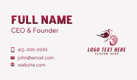 Motorcycle Race Rider Business Card Preview