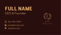 Ornament Luxury Spa Lettermark Business Card Image Preview