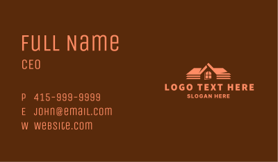 Property Roofing Construction Business Card Image Preview