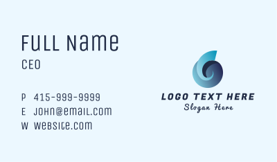 Ocean Sea Shell Business Card Image Preview