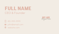 Beauty Cosmetics Wordmark Business Card Image Preview