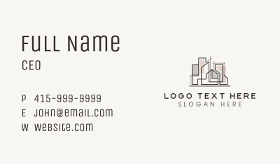 Real Estate Architecture Business Card Image Preview