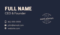 Hipster Generic  Wordmark Business Card Design