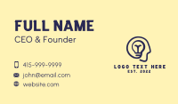 Human Mind Light Bulb Business Card Image Preview