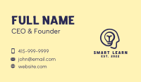 Human Mind Light Bulb Business Card Image Preview