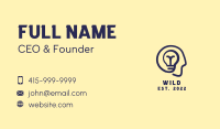Human Mind Light Bulb Business Card Image Preview