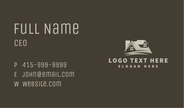 Roofing Repair Service Business Card Design Image Preview