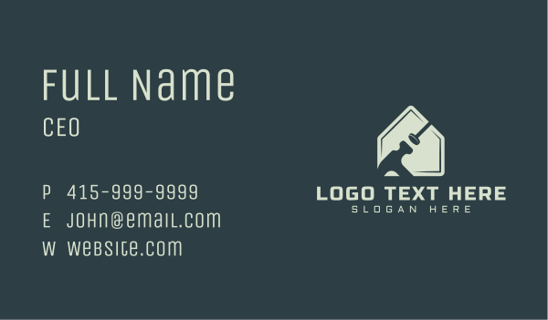 Carpentry Hammer Nail  Business Card Design Image Preview