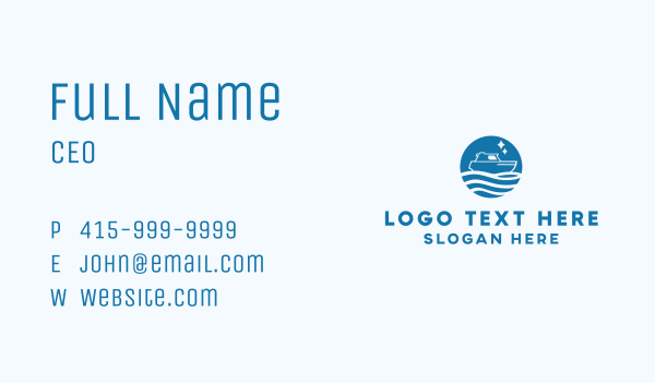 Ocean Sailboat Travel Business Card Design Image Preview