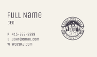 Outdoor Cabin Carpentry Business Card Image Preview