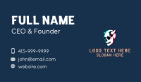 Skull Demon Horns  Business Card Design