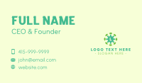 Virus Leaves Lettermark Business Card Image Preview