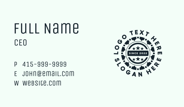 Coworking Stars Badge Business Card Design Image Preview