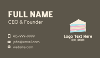 Multicolor Layered Cake Business Card Design