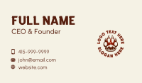 Outdoor Mountain Paw Business Card Preview