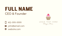 Cherry Cupcake  Business Card Image Preview