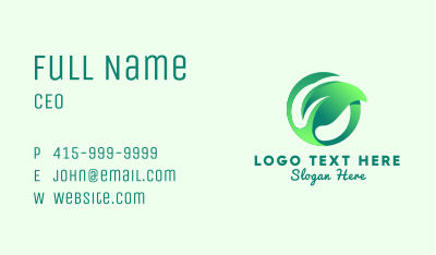Garden Organic Leaf Business Card Image Preview
