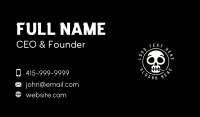 Skull Cigarette Smoking Business Card Image Preview