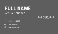 Professional Company Line Business Card Preview