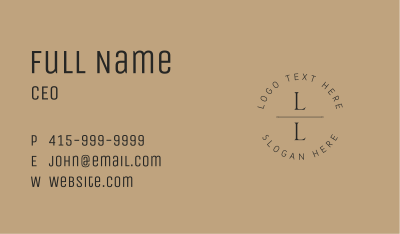 Minimalist Company Letter Business Card Image Preview