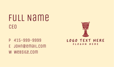 Djembe Tribal Note Business Card Image Preview