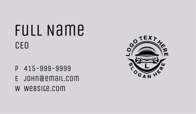 Auto Car Lettermark Business Card Image Preview