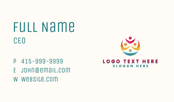 Human Volunteer Community Business Card Design Image Preview