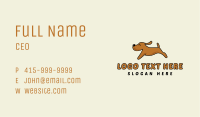 Running Cute Dog Business Card Image Preview