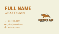 Running Cute Dog Business Card Image Preview