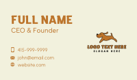 Running Cute Dog Business Card Image Preview