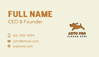 Running Cute Dog Business Card Image Preview