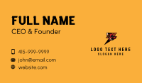 Thunderbolt Football Player Business Card Preview