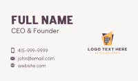 Retro Food Vending Machine Business Card Preview
